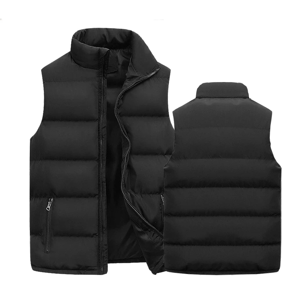 Men’s Warm Waterproof Vest Jacket – Winter Sleeveless Waistcoat